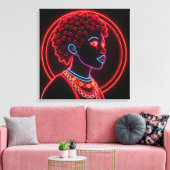 Aura Portrait Leinwanddruck (Insitu (Wohnzimmer))