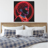 Aura Portrait Leinwanddruck (Insitu (Schlafzimmer))