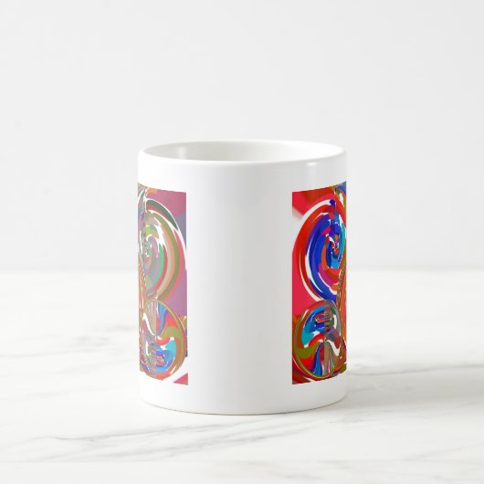 Aura-Reinigungs-Kreise - Reiki Meditations-Mandala Kaffeetasse (Mittel)