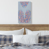 Aura Shift – Soft Gradient Abstract Canvas Leinwanddruck (Insitu (Schlafzimmer))