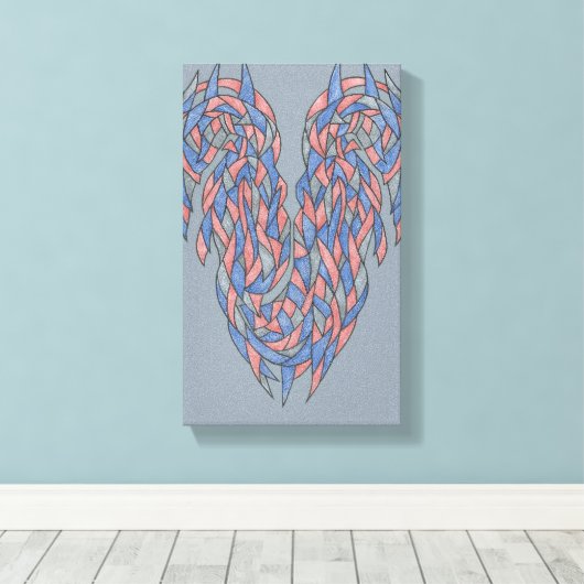 Aura Shift – Soft Gradient Abstract Canvas Leinwanddruck (Insitu (Holzboden))