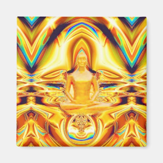 Aura, Stärke und Meditation_ Magnet (Vorne)