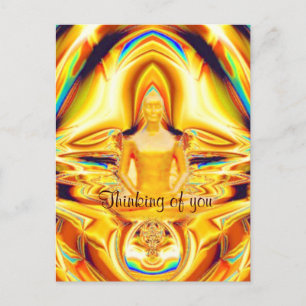 Aura, Stärke und Meditation_ Postkarte