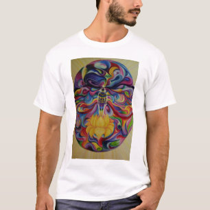 Aura ungesehen auf schwarzem T-Shirt