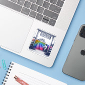 Aura Valley Farm Aufkleber (Laptop mit iPhone)