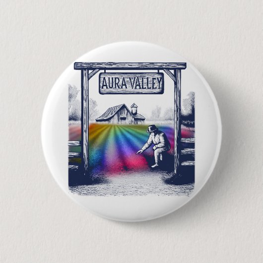 Aura Valley Farm Button (Vorderseite)