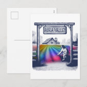 Aura Valley Farm Feiertagspostkarte (Vorne/Hinten)