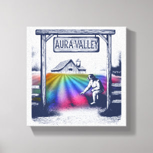 Aura Valley Farm Leinwanddruck