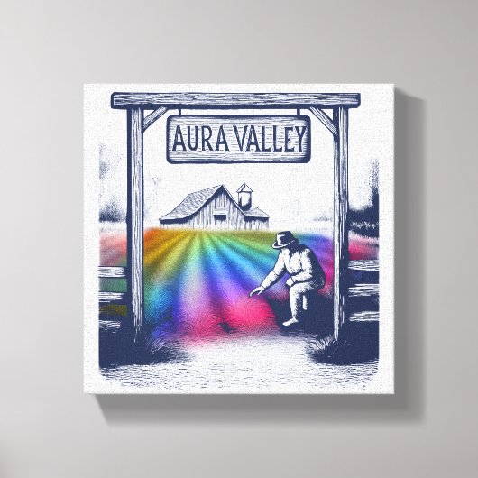 Aura Valley Farm Leinwanddruck (Vorderseite)