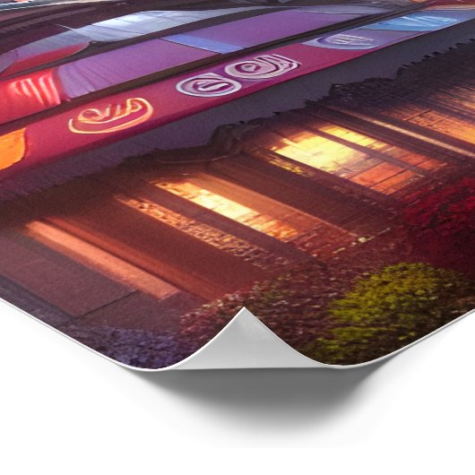 Auracore Fantasy Cityscape Poster (Ecke)