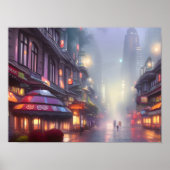 Auracore Fantasy Cityscape Poster (Vorne)
