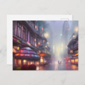 Auracore Fantasy Cityscape Postkarte (Vorne/Hinten)