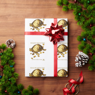 AURALUXY™ Goldene Schildkröte – Wohlstandsmentalit Geschenkpapier