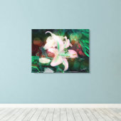 Auras tanzen mit den Lilien Leinwanddruck (Insitu (Holzboden))