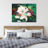 Auras tanzen mit den Lilien Leinwanddruck (Insitu (Schlafzimmer))