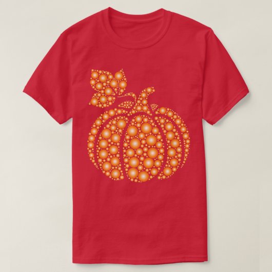Aureate Herbst Polka Dot Pumpkin Internationa T-Shirt (Design vorne)