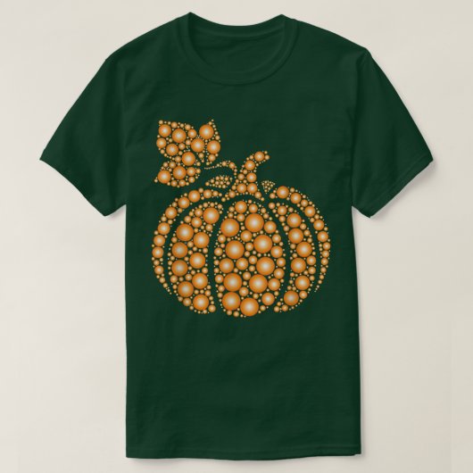 Aureate Herbst Polka Dot Pumpkin Internationa T-Shirt (Design vorne)