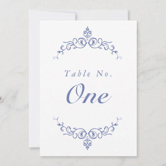 AURELIA Chinoiserie Viktorianische Tischnummer Kar (Rückseite)