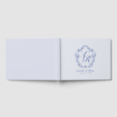 AURELIA Chinoiserie Viktorianisches Blumenmonogram Gästebuch (Voll)