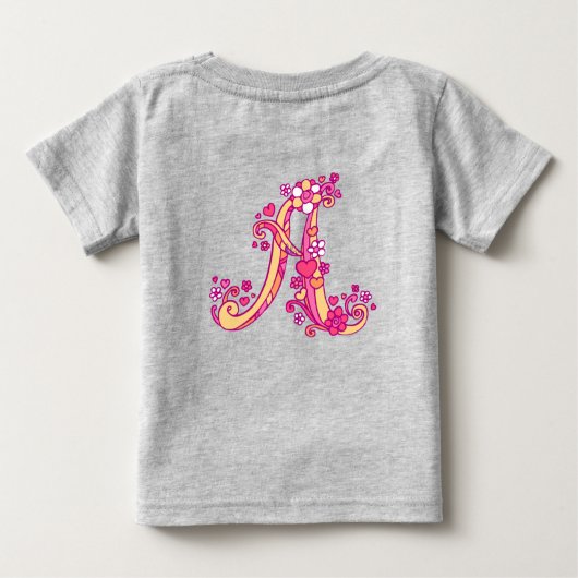 Aurelia Girls Name & Bedeutung Ein monogramm Shirt (Rückseite)