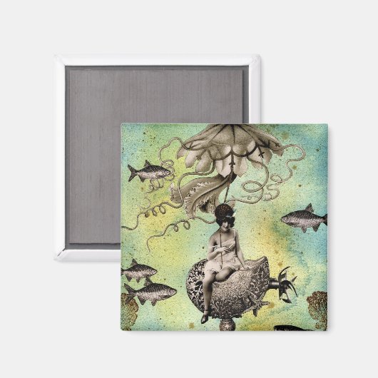 Aurelia und ihr Jelly Cruiser Magnet (Vorderseite/Rückseite)