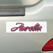 Aurelia verblasste pink Aufkleber Sticker Autoaufkleber (Auf Auto)