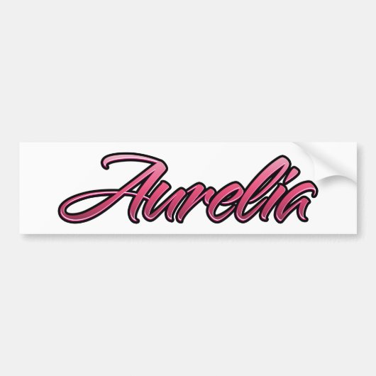 Aurelia verblasste pink Aufkleber Sticker Autoaufkleber (Vorne)