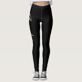 Aurelia white gold Handwriting Hose Leggings (Vorderseite)