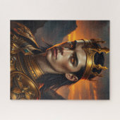 Aurelius the Solar Flame King - Dark Fantasy Puzzle (Horizontal)