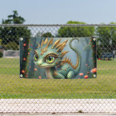 Auren – Kleiner Smaragd-Walddrache Banner (Insitu)