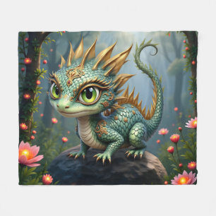 Auren – Kleiner Smaragd-Walddrache Fleecedecke