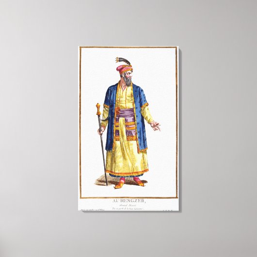 Aurengzeb, Großer Khan der Mongol Hordes von Re Leinwanddruck (Vorderseite)