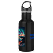 Aureola Borealis in Alaska Edelstahlflasche (Vorderseite)