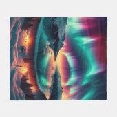 Aureola Borealis in Alaska Fleecedecke (Vorderseite (Horizontal))