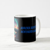 Aureola Borealis in Alaska Kaffeetasse (VorderseiteRechts)