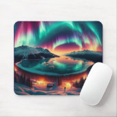 Aureola Borealis in Alaska Mousepad (Mit Mouse)