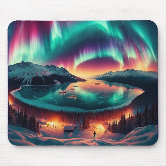 Aureola Borealis in Alaska Mousepad (Vorne)