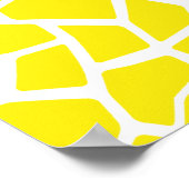 Aureolin Yellow Giraffe; Chalkboard-Look Poster (Ecke)