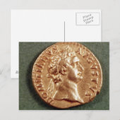 Aureus Domitian Postkarte (Vorne/Hinten)