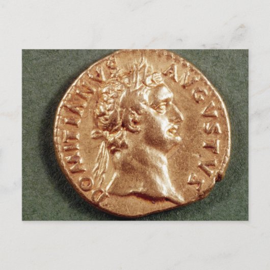 Aureus Domitian Postkarte (Vorderseite)