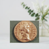 Aureus Domitian Postkarte (Stehend Vorderseite)