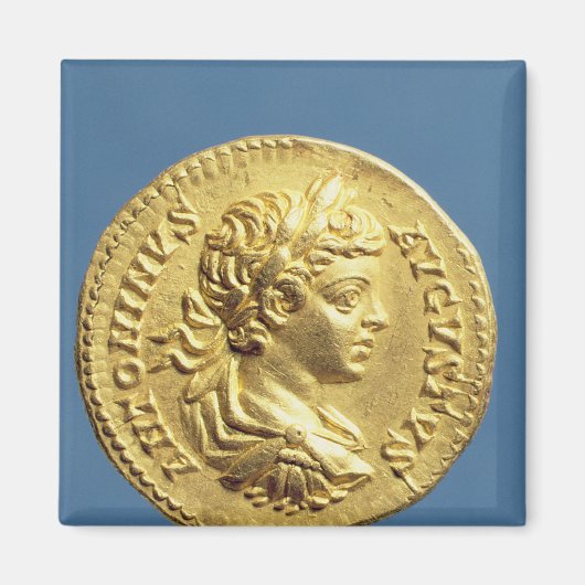 Aureus mit Kopf Carcalla Trauben Magnet (Vorne)