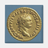 Aureus Nero mit einem Lorbeerkranz Magnet (Vorne)