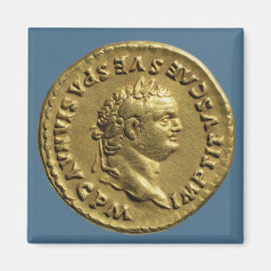 Aureus Nero mit einem Lorbeerkranz Magnet