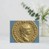 Aureus Nero mit einem Lorbeerkranz Postkarte (Stehend Vorderseite)