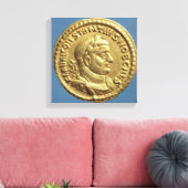 Aureus von Constantius I Caesar Augustus Leinwanddruck (Insitu (Wohnzimmer))