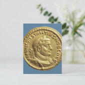 Aureus von Constantius I Caesar Augustus Postkarte (Stehend Vorderseite)