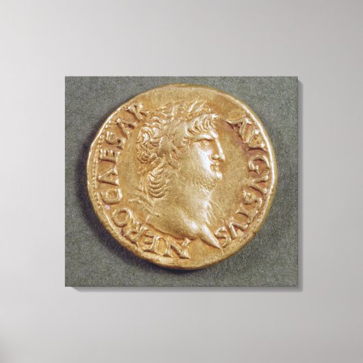 Aureus von Nero Leinwanddruck (Vorderseite)