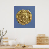 Aureus von Philip der Araber Poster (Küche)