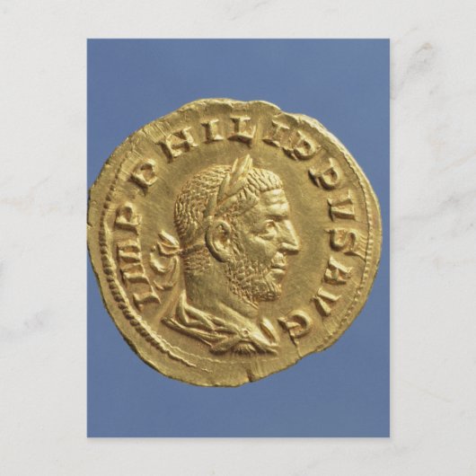 Aureus von Philip der Araber Postkarte (Vorderseite)